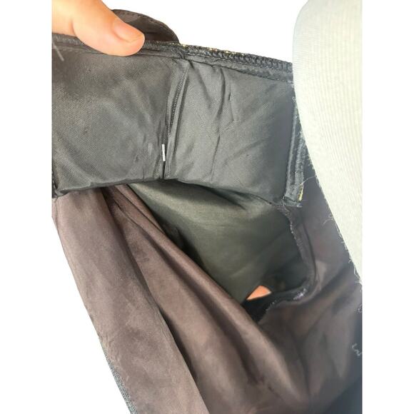 Y2K Floral Square Neck Above Knee Size 10 Positive Attitude Black Dress - Picture 6 of 7